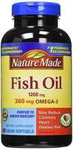360Mg Of Omega 3 200 Softgels Fatty Acids Fish Oil Pack Of 2