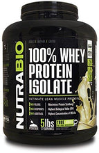 Nutrabio 100% Whey Protein Isolate 5 Pounds Cinnamon Bun – No Soy No Whey Concentrate No Amino Acid Spiking Just 100% Pure Wpi.