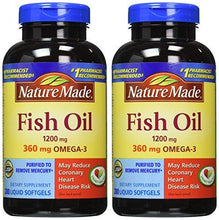 360Mg Of Omega 3 200 Softgels Fatty Acids Fish Oil Pack Of 2