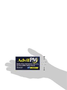 Advil Pm Pain Reliever / Nighttime Sleep Aid Coated Caplet 200Mg Ibuprofen And 38Mg Diphenhydramine 120 Count