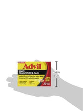 Advil Sinus Congestion Pain Reliever Coated Tablets 20 Count