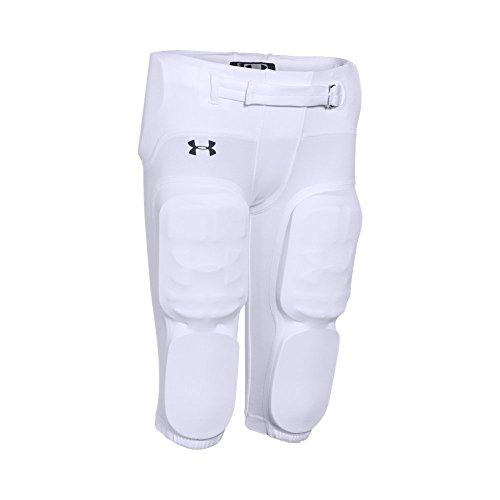 Boys Integrated Football Pants White/Black Youth Large