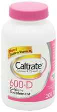 Caltrate 600+D3 Calcium And Vitamin D Supplement Tablet 600 Mg 200 Count