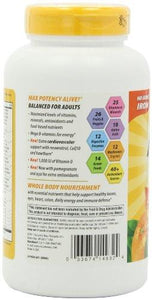 Alive! Max3 Daily Multivitamin No Iron Added Max Potency 180 Tablets