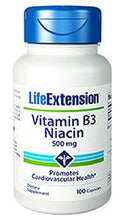 Vitamin B3 Niacin 500 Mg 100 Capsules