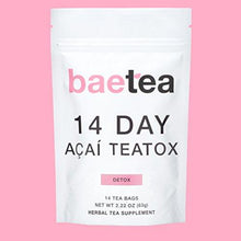Baetea 14 Day Acai Teatox: Gentle Detox Tea. Reduce Bloating And Constipation. Appetite Suppressant. 14 Pyramid Tea Bags. Natural Weight Loss Tea. Ultimate Body Cleanse.