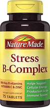 Stress B Complex With Zinc Tablets 75 Count