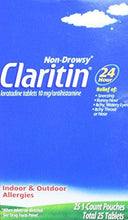 24Hour Nondrowsy Allergy Relief 25Individual Packets/Box