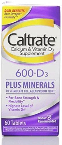 Caltrate 600+D Plus Minerals Tablets 60 Ea Pack Of 2
