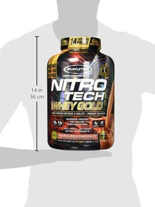 Muscletech Nitrotech Whey Gold, 100% Pure Whey Protein, Whey Isolate and Whey Peptides, Cookies and Cream, 2.5 Pounds