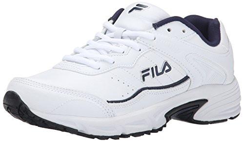 Fila Memory Sportland Running Shoe Whitefila Navymetc Silver 10.5 M US