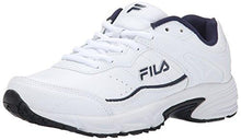 Fila Memory Sportland Running Shoe Whitefila Navymetc Silver 10.5 M US