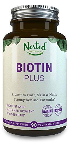 Biotin Plus 5000 Mcg + Vitamins B3 B6 B12 Help Rejuvenate Cells Antioxidants Vitamins C E | Comprehensive Multivitamin Biotin Supplements | Biotin For Skin Hair Nails | Vegan Biotin Pills