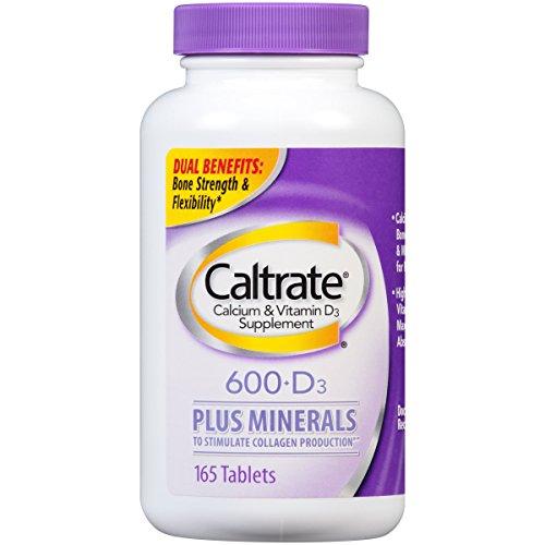 Caltrate Calcium Vitamin D3 Supplement 600+D3 Plus Minerals Tablet 600 Mg 165 Count