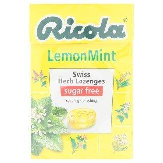 Candy Lemon Mint Swiss Herb Lozenges Sugar Free 40G.
