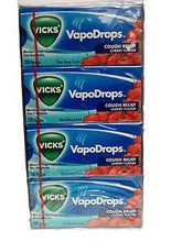 Vapodrops Candy Cough Relief Cherry Flavor Cough Suppressant And Oral Analgesic 20 Packs Of 20 Drops Each Total 400 Thol Drops Tj10