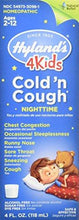 Hyland 4 Kids Cold N Cough Nighttime Relief Liquid Natural Relief Of Common Cold Symptoms 4 Ounces