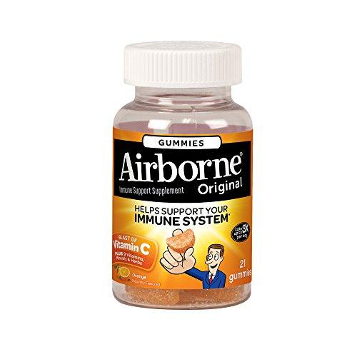 Airborne Gummies Orange 21 Ct