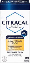 Citracal With Calcium D Slow Release 1200 80Count