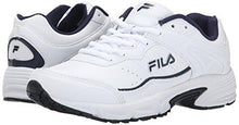 Fila Memory Sportland Running Shoe Whitefila Navymetc Silver 10.5 M US