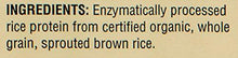 Organic Rice Protein Plain 3 Pound