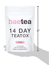 Baetea 14 Day Teatox Detox Herbal Tea Supplement 14 Tea Bags