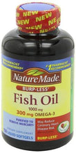 BurpLess Fish Oil 1000 Mg 300 Mg Omega3 150 Liquid Softgels