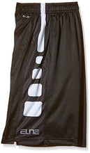 Boy Elite Stripe Basketball Shorts Black/White Size Small