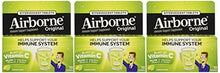 Airborne Effervescent Health Formula Tablets Lemonlime 10Count Tubes Pack Of 3