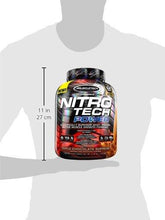 Muscletech Nitro Tech Power Whey Protein Powder Musclebuilding Formula Triple Chocolate Supreme 4 Pounds
