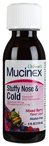 Children Expectorant Nasal Decongestantmixed Berry4 Oz