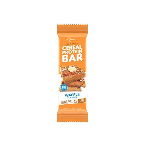 Beyond Cereal Protein Bar Waffle Flavor 12G Protein 3G Net Carbs 110 Cals 1.34Oz Bar 15 Count Breakfast Bars Low Carbs Bars Gluten Free Soy Free