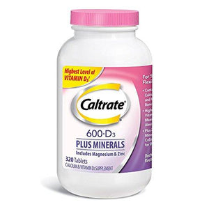 Caltrate 600 + D3 Calcium Vitamin D3 Supplement 320 Tablets
