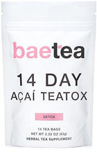 Baetea 14 Day Acai Teatox: Gentle Detox Tea. Reduce Bloating And Constipation. Appetite Suppressant. 14 Pyramid Tea Bags. Natural Weight Loss Tea. Ultimate Body Cleanse.