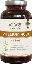 Organic Psyllium Husk 500Mg 500 Vegetarian Capsules The Best Fiber Supplement For Optimal Intestinal Health