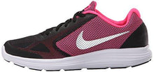 Girls Revolution 3 Running Shoe Gs Blackmetc Silverhyper Pinkwhite 6 M US Big Kid