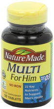 Multi For Him Vitamin And Mineral 90 Tablets