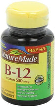 Vitamin B12 500 Mcg Tablets 200Count