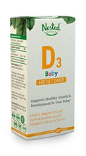 Baby Vitamin D3 Drops 400 Iu | Daily Liquid Vitamin D3 For Babies Tasteless Odorless Sugarfree Drops With No Additives Or Preservatives | Promotes Strong Bones Healthy Teeth Growth Sunny Mood