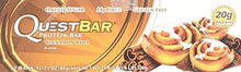 Questbar Protein Bar Cinnamon Roll 12 2.12Oz Bars