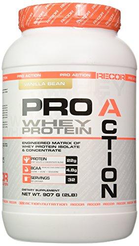 Recor Pro Action Whey Protein Vanilla Bean 2 Pound