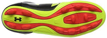 Boys Ua Spotlight Dl FgR Jr. Soccer Cleats High/Vis Yellow/Rocket Red/Black 4
