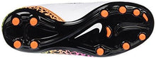 Kids Hypervenom Phelon Ii Fg White/Black/Total Orange/Volt Soccer Cleat 5.5 Kids Us