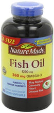 1200Mg Of Fish Oil 2400 Per Serving 360Mg Of Omega3 300 Softgels