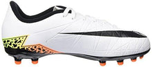 Kids Hypervenom Phelon Ii Fg White/Black/Total Orange/Volt Soccer Cleat 5.5 Kids Us