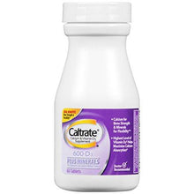 Caltrate Calcium Vitamin D3 Supplement 600+D3 Plus Minerals Tablet 600 Mg 60 Count Pack Of 3