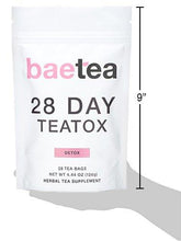 Baetea 28 Day Teatox: Gentle Detox Tea. Reduce Bloating And Constipation. Appetite Suppressant. 28 Pyramid Tea Bags. Natural Weight Loss Tea. Ultimate Body Colon Cleanse.