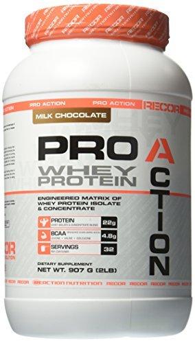 Recor Pro Action Whey Protein Milk Chocolate 2 Pound By