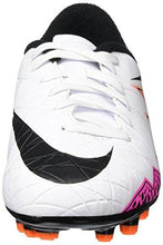 Kids Hypervenom Phelon Ii Fg White/Black/Total Orange/Volt Soccer Cleat 5.5 Kids Us
