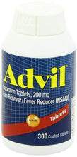 Pain Reliever / Fever Reducer Coated Tablet 200Mg Ibuprofen Temporary Pain Relief 300 Count